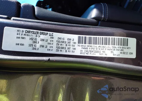 2015 Jeep Grand Cherokee Limited z USA, uszkodzony, nr VIN 1C4RJFBG4FC632816